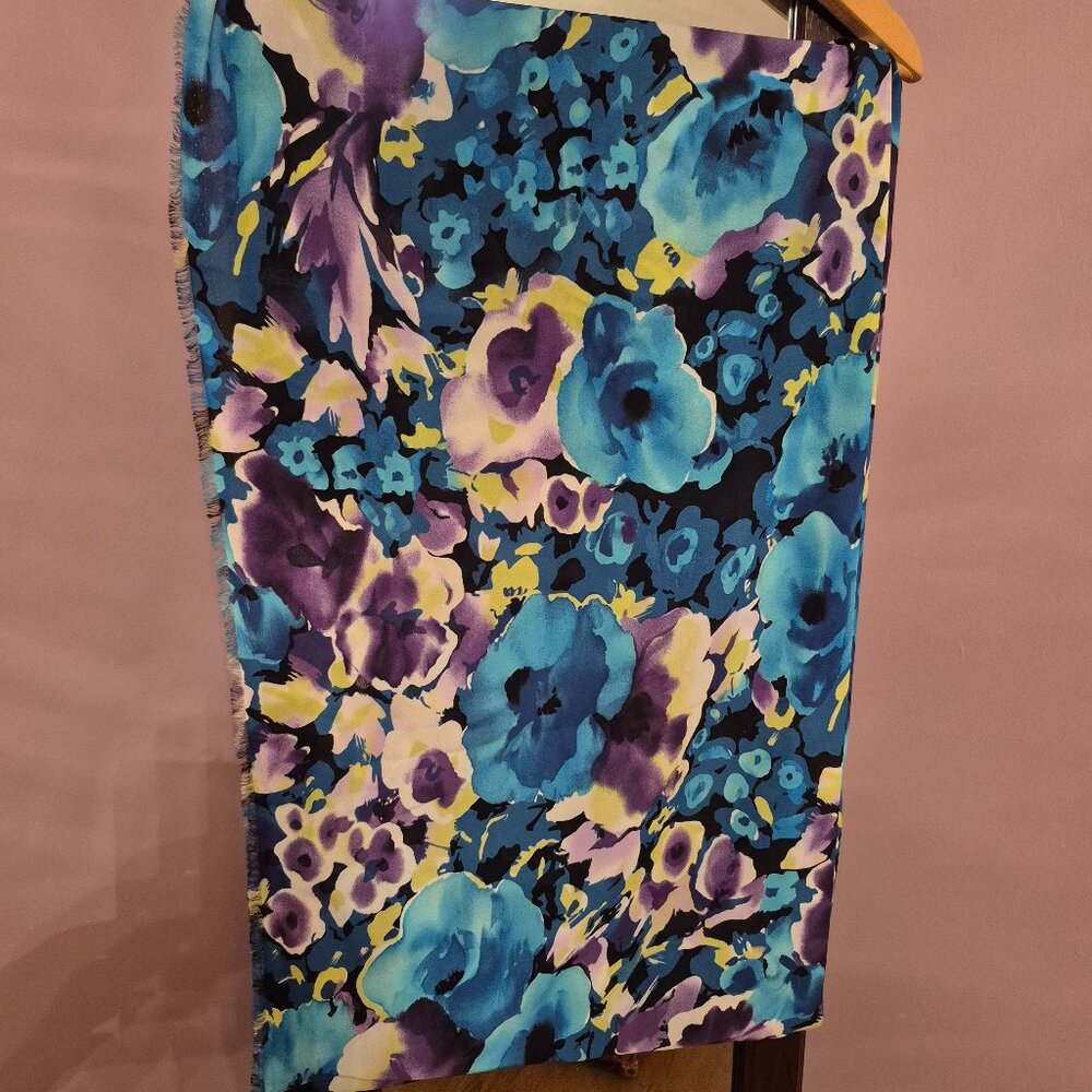 Floral Semi-Sheer Fabric